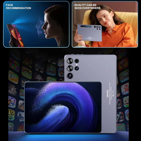 تبلت 10 اینچ مدل Umiio S24 2024 512gig با کیبورد