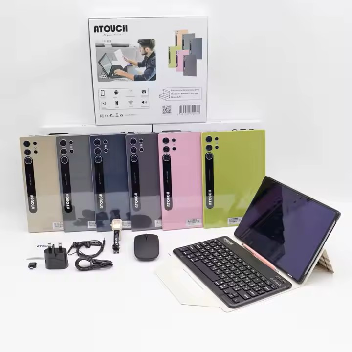 تبلت دانش آموزی ایتاچ مدل SE3 PRO حافظه 512 رم 8 با کیبورد و ساعت