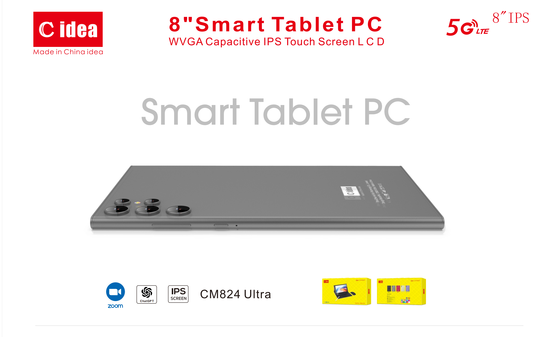 تبلت دانش آموزی Cidea مدل CM824 Ultra | حافظه 256 گیگابایت رم 8