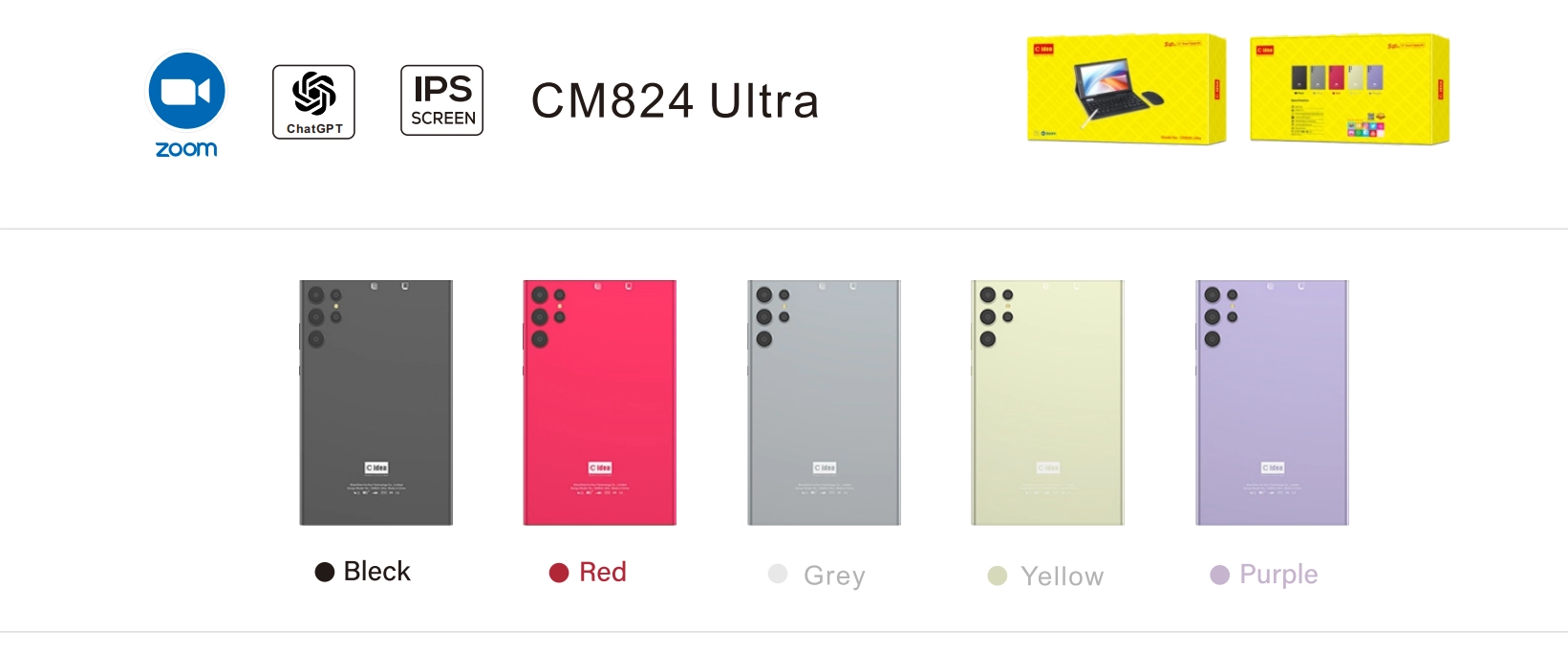 تبلت دانش آموزی Cidea مدل CM824 Ultra | حافظه 256 گیگابایت رم 8