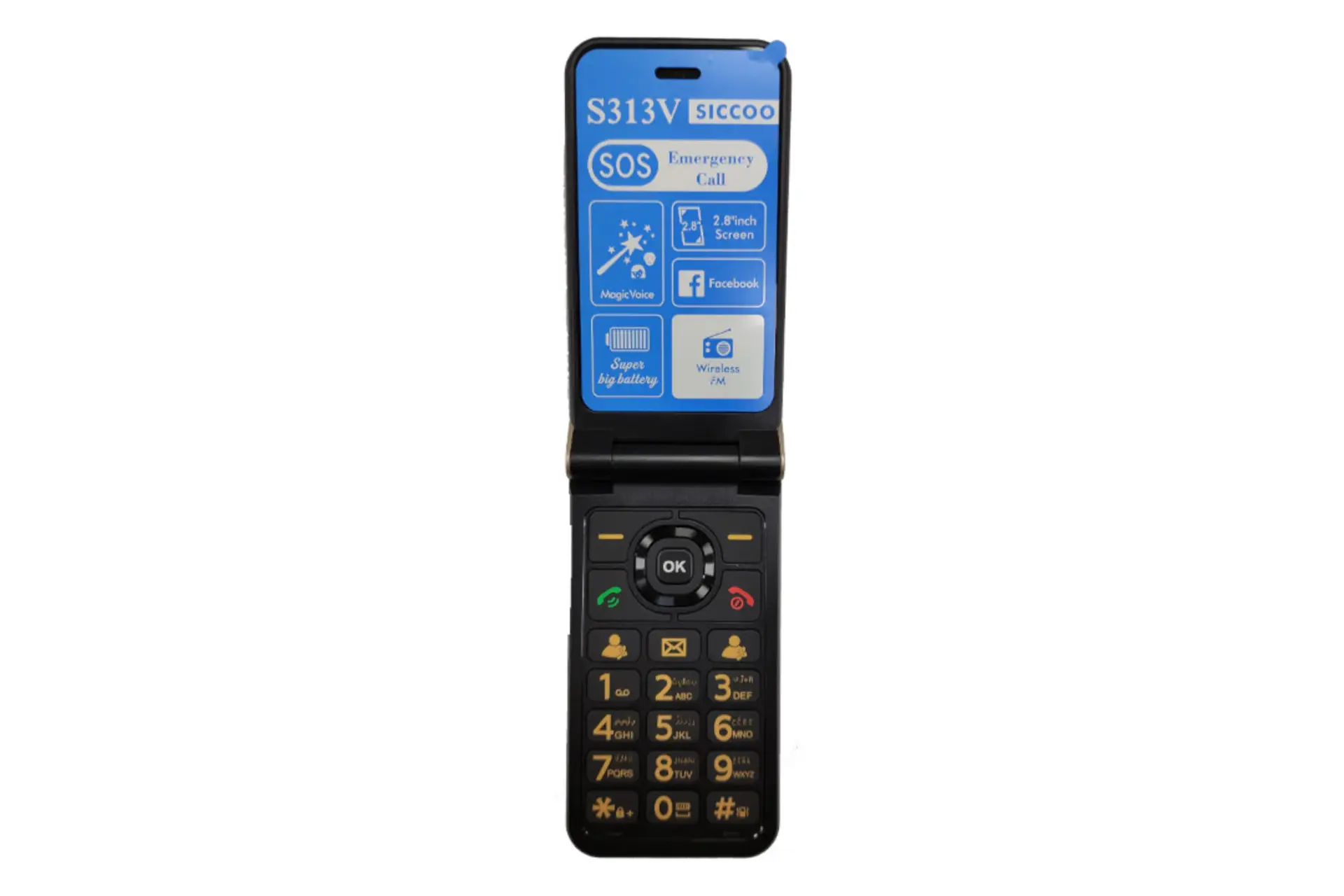 گوشی تاشو سیکو مدل S313V | حافظه 64 گیگابایت