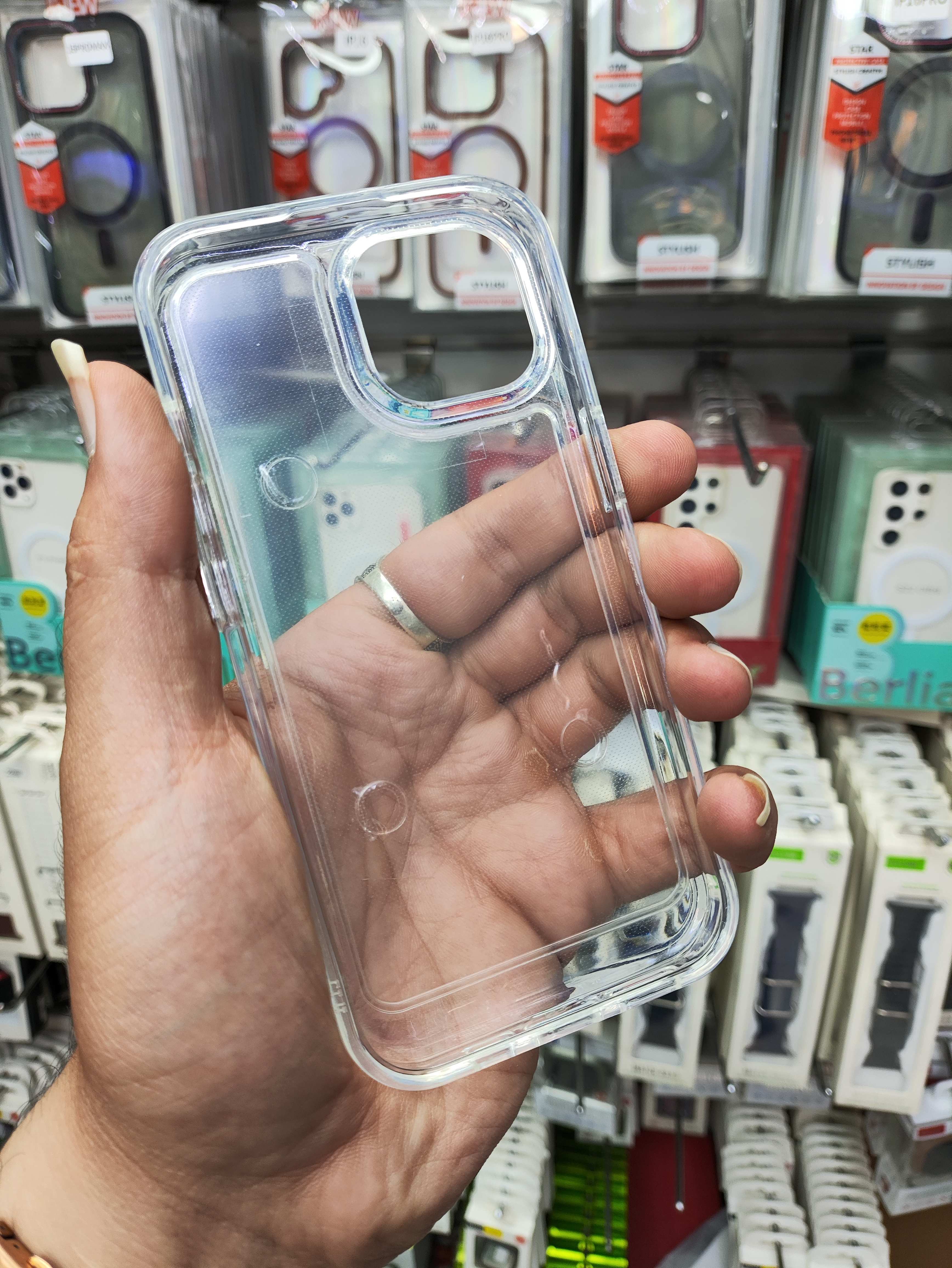 قاب ژله ای اورجینال اپل مدل آیفون 13pro - بی رنگ شفاف