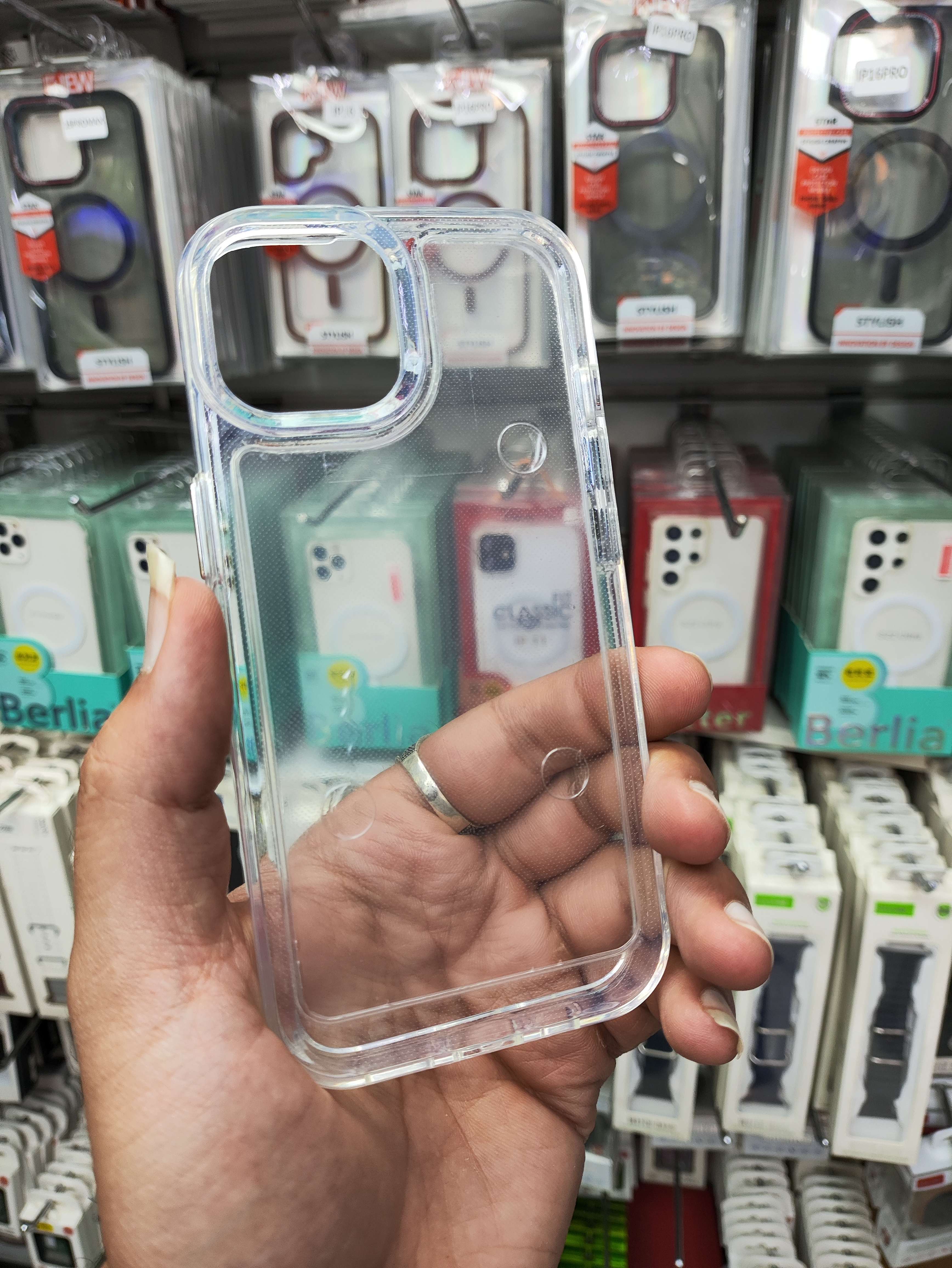 قاب ژله ای اورجینال اپل برای مدل آیفون 13pro، بی رنگ شفاف