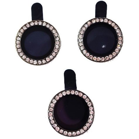 گلس لنز نگین دار و محافظ دوربین اپل مناسب آیفون 13/14/15 پرو مدل الماسی