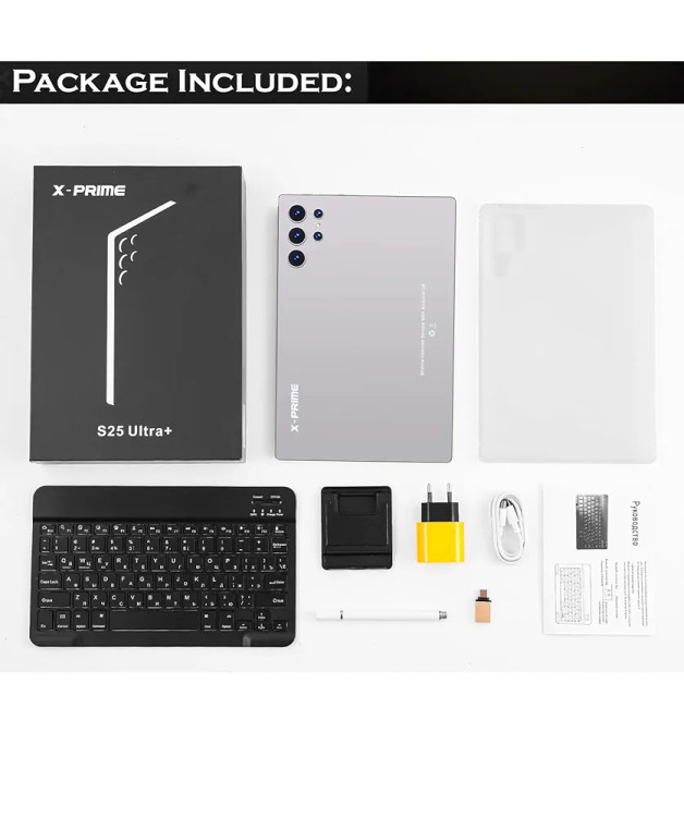 تبلت دانش آموزی Xprime مدل S25 Ultra Plus | با کیبورد
