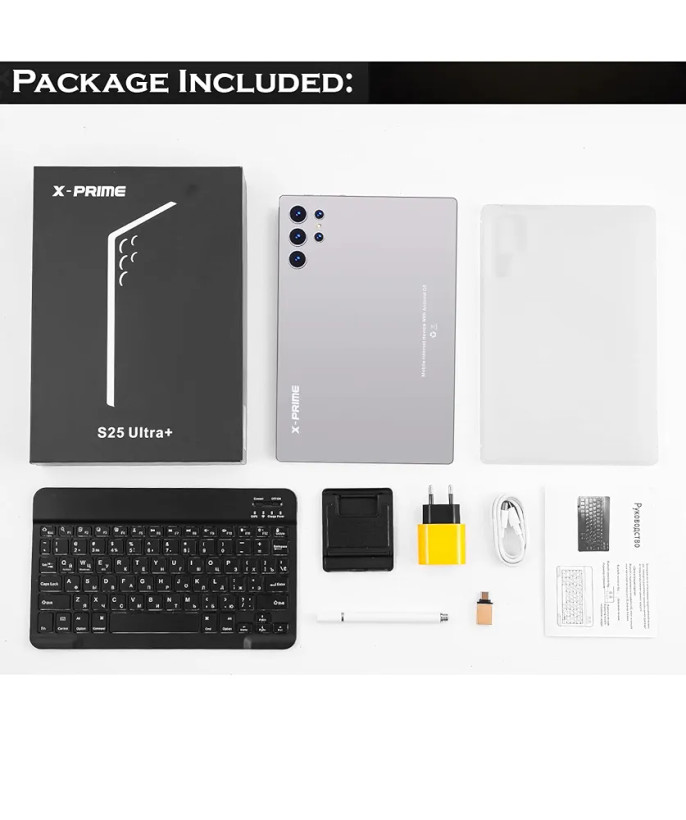 تبلت دانش آموزی Xprime مدل S25 Ultra Plus | با کیبورد