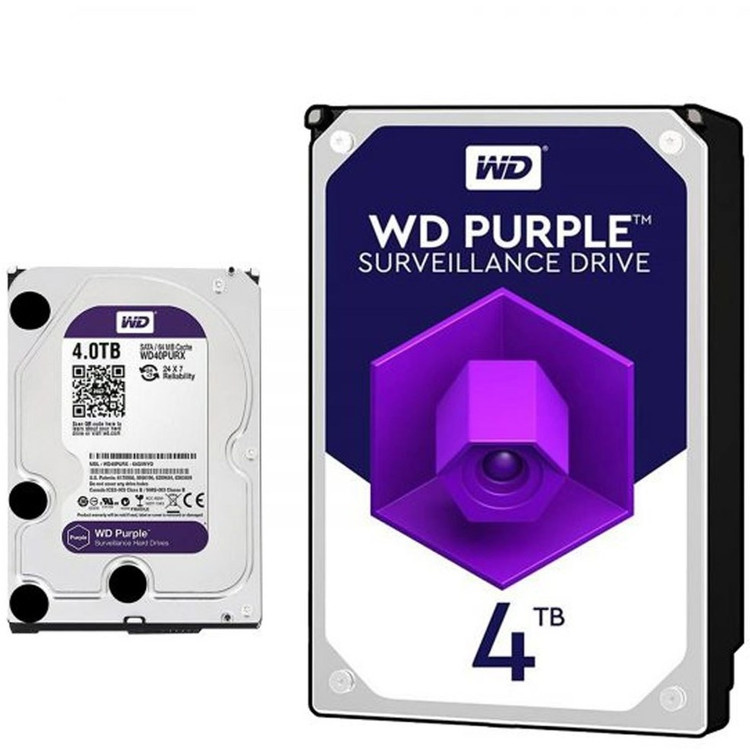 هارد اینترنال وسترن دیجیتال مدل بنفش ظرفیت 4 ترابایت | WD Purple