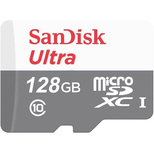 کارت حافظه 128 گیگابایت SanDisk مدلMicroSD Ultra U1 کلاس 10 سرعت 100 مگابایت بر ثانیه