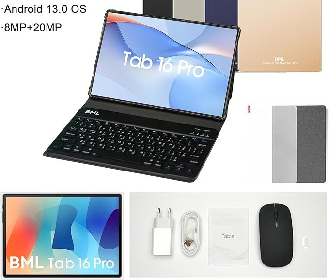 تبلت دانش آموزی BML مدل Tab 16 Pro | با کیبورد و موس