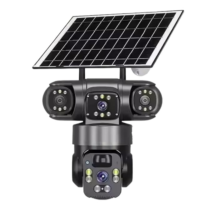 دوربین سولار (خورشیدی) مدل سه لنز تک پنل سیم کارت خور OKAM P15