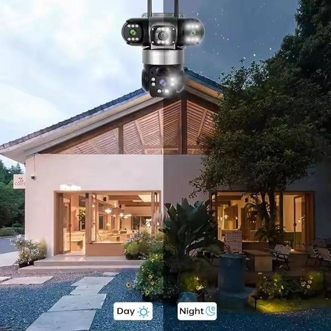 دوربین سولار (خورشیدی) مدل سه لنز تک پنل سیم کارت خور OKAM P15