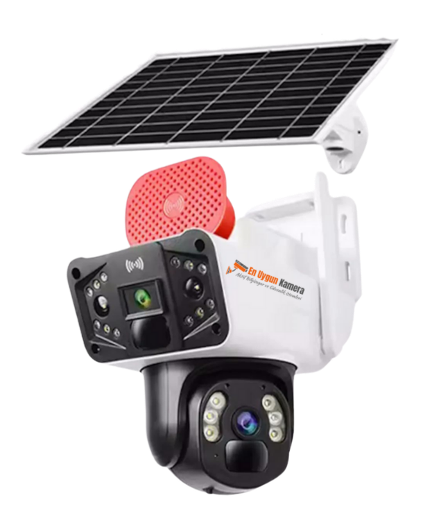 دوربین سولار (خورشیدی) مدل دو لنز تک پنل سیم کارت خور OKAM SZ20