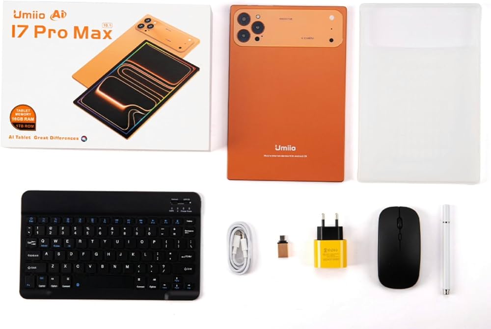 تبلت دانش آموزی Umiio مدل 17Pro Max | حافظه 64 گیگابایت با کیبورد