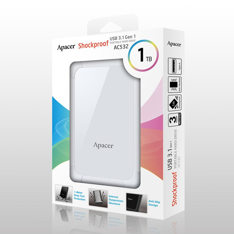 هارد اکسترنال Apacer مدل AC532 ظرفیت یک ترابایت