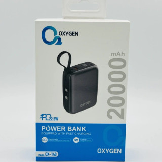 پاور بانک 22.5 وات اکسیژن مدل OX-140 ظرفیت 20000 میلی آمپر ساعت