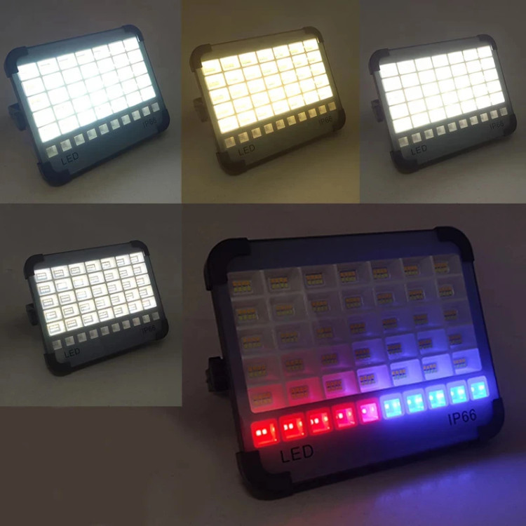 پروژکتور شارژی و خورشیدی مدل 300LED ip66