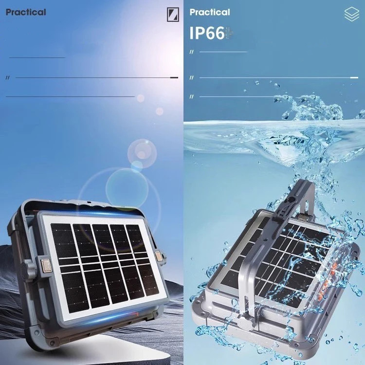 پروژکتور شارژی و خورشیدی مدل 300LED ip66