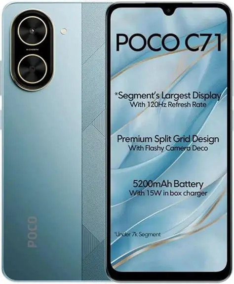 گوشی شیائومی مدل Poco C71 | حافظه 128 رم 4 گیگابایت دو سیم کارت