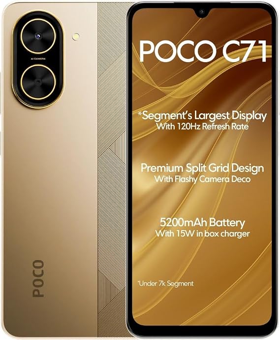 گوشی شیائومی مدل Poco C71 | حافظه 64 رم 4 گیگابایت دو سیم کارت